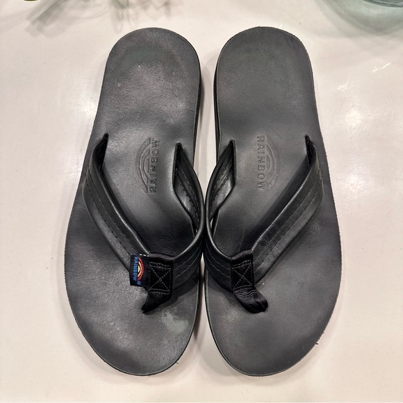 Men’s Rainbow Leather Sandals - Picture 2 of 5